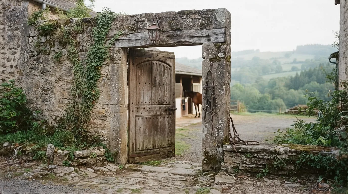 Entrée du Les Ecuries de Puynadal, centre équestre à Brantôme en Périgord