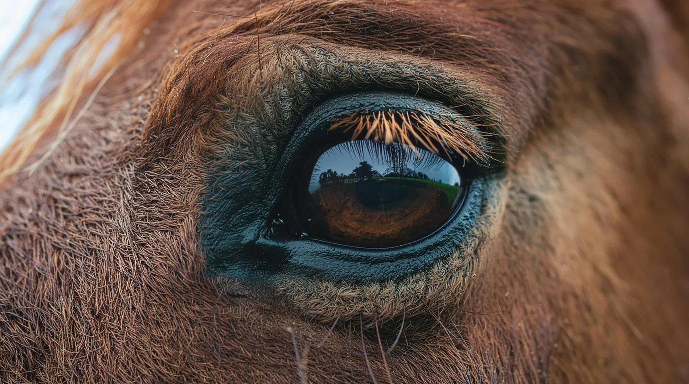Un regard de cheval au Les Ecuries de Puynadal, Brantôme en Périgord